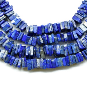 Lapis Lazuli Gemstone Heishi 4mm-6mm Heishi Smooth Beads,Lapis Gemstone, 16&quot; Strand | Deep Blue Natural Lapis Gemstone Heishi Loose Beads