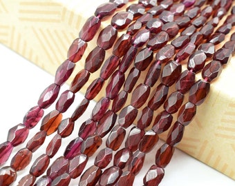 Red Garnet oval faceted beads,Garnet Faceted Oval Beads,gemstone supply,jewelry beads supply,red stone beads,craft gemstone beads,Garnet