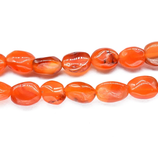 Natural Carnelian Smooth Beads,AAA Quality,Carnelian Jewelry Making Craft,Gemstone Oval Shape Beads,Handmade Jewelry,Carnelian Strand Beads