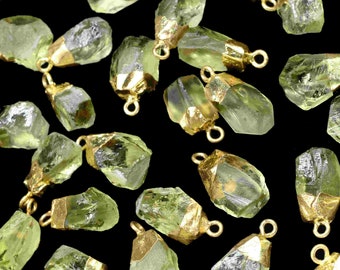 Raw Lemon Quartz necklace,Loose Rough Stone Pendant,Lemon Quartz Raw Stone Natural Lemon Quartz Pendants,Yellow Gemstone Gold Plated Pendant