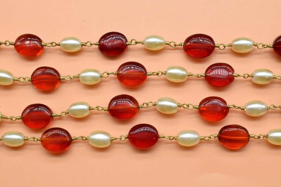 Chaîne de perles baroques blanches d'eau douce, collier superposé