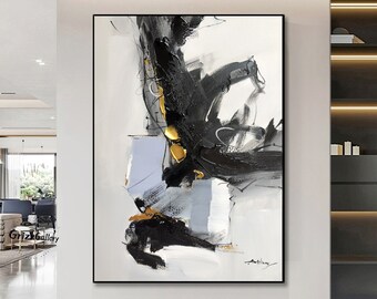 Nari Vondel 抽象画 黒フレーム付き Nari Vondel 抽象画 黒フレーム付き