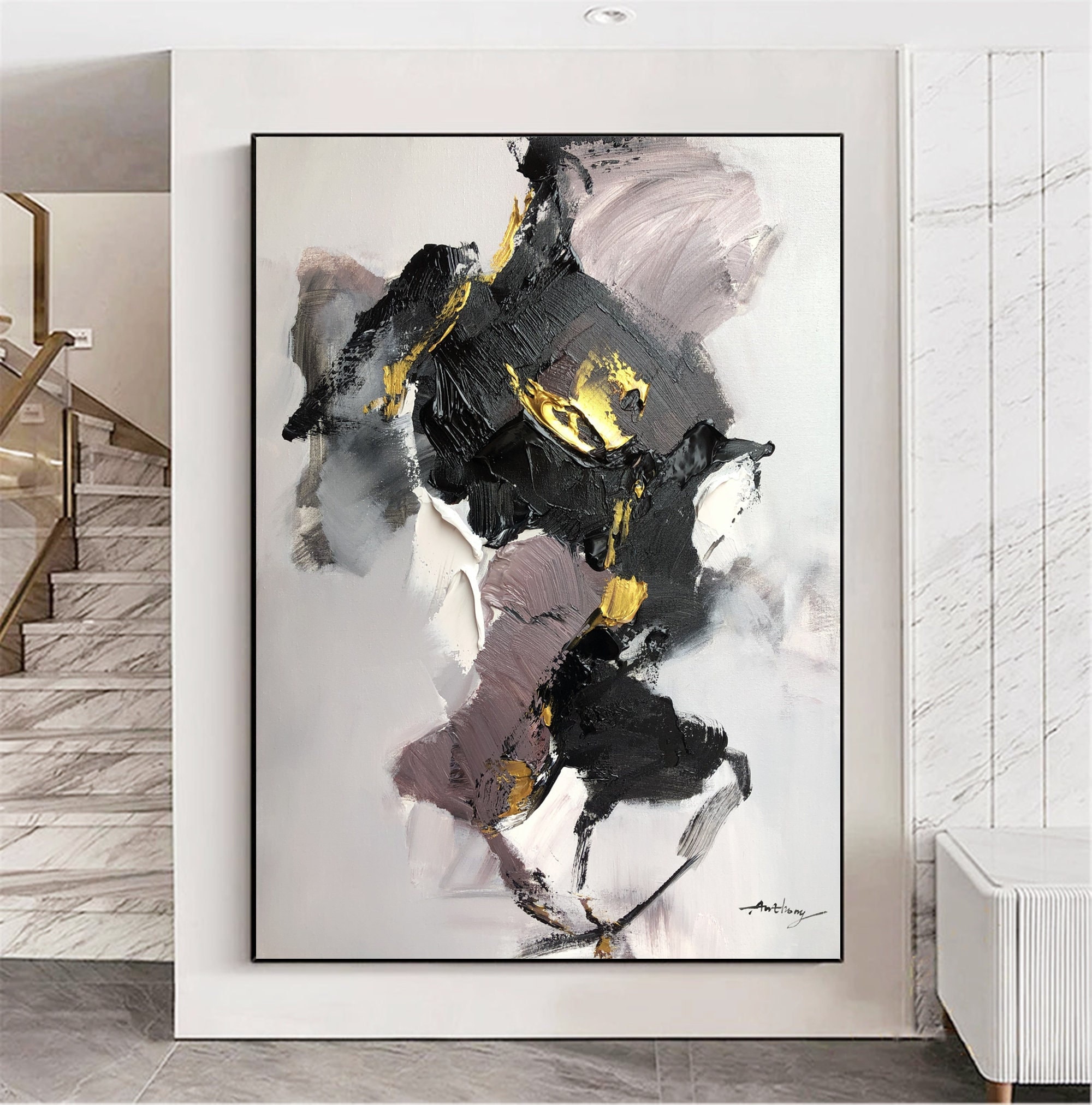 Black abstract art online