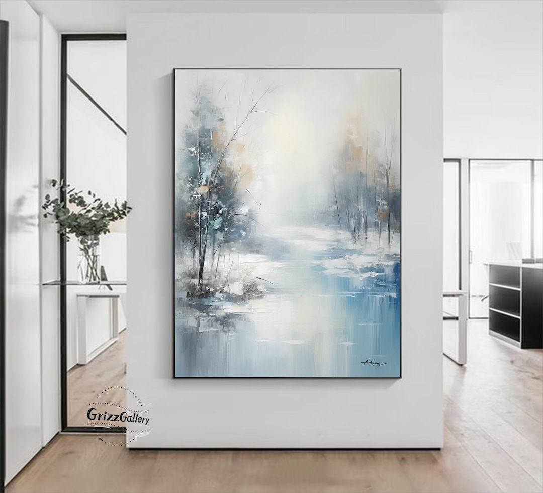 む*ん様 【雪の降る町】アクリル画 F3 風景画 絵画 む*ん様 【雪の降る