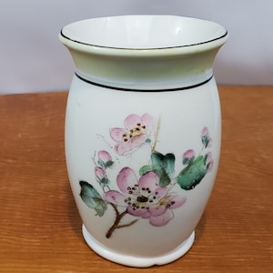 Vintage Porcelain Cherry Blossom Vase