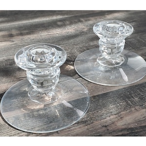 Fostoria American Crystal Candy Holders set of 2