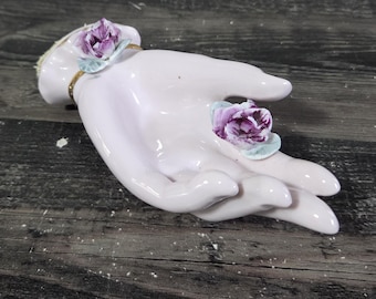 【D】バラ・レフトンのハンドモチーフ/Lefton Porcelain D】バラ・レフトンのハンドモチーフ/Lefton Porcelain D】バラ