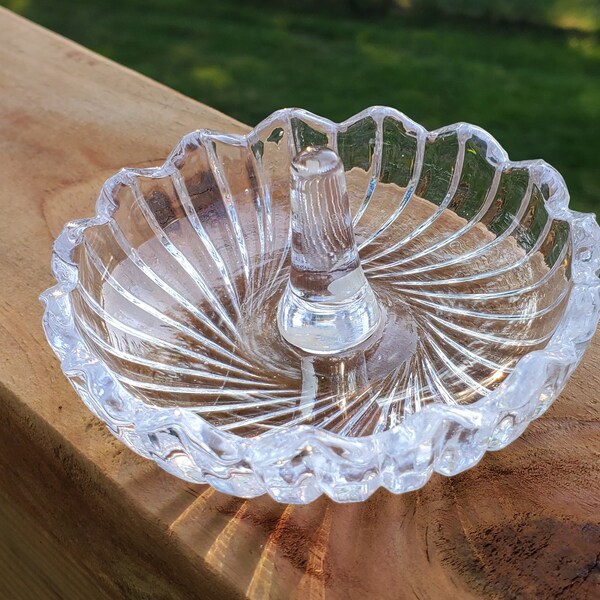Lead Crystal Ring Holder Etsy