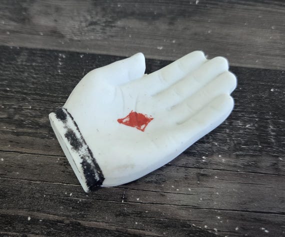 Tiny Ceramic Hand Trinket Dish - image 1