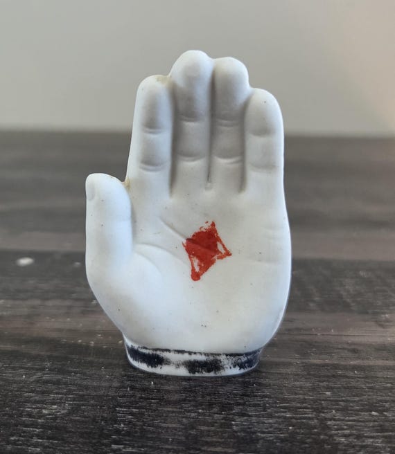 Tiny Ceramic Hand Trinket Dish - image 7