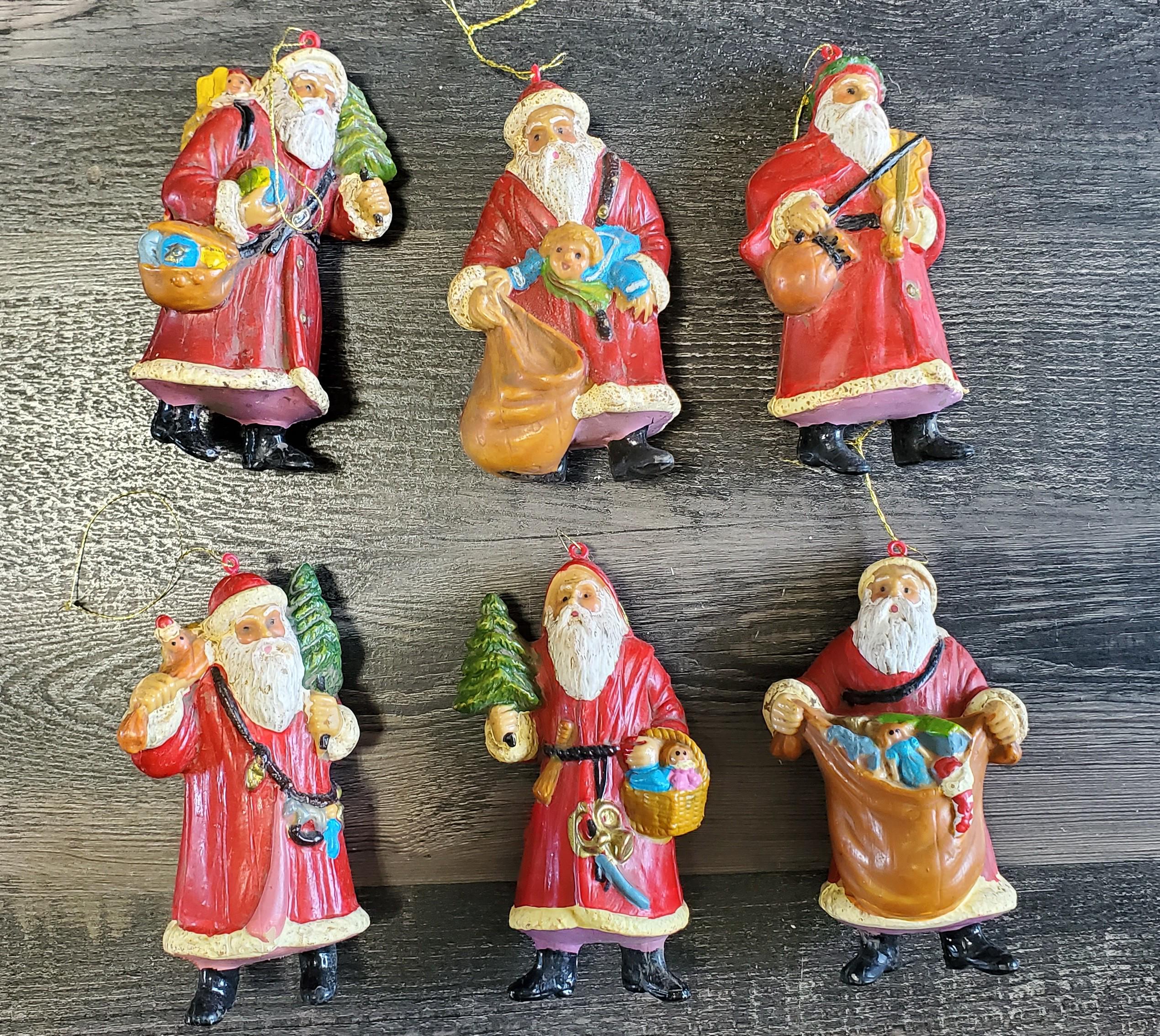 ヴィンテージ雑貨 サンタクロース アンティークサンタクロース Vintage Santa Claus Ornaments Set of 6