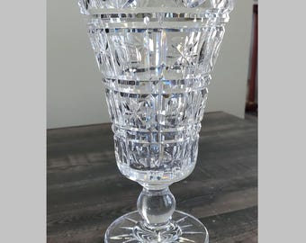Vintage Waterford Crystal Flower Vase 9.75"