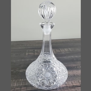 Vintage Heavy Crystal Decanter