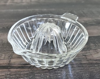 Vintage Small Glass Lemon Juicer