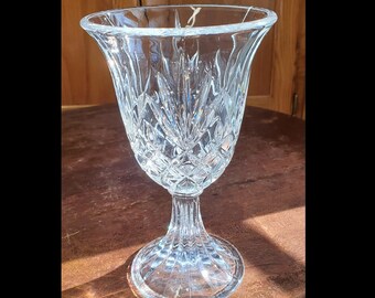 Vintage Lexington by Godinger Crystal Open Hurricane, Vase