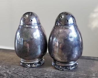 Vintage Salt and Pepper Shakers with Glass inserts