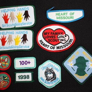 Set of 10 Vintage Girl Scout Patches