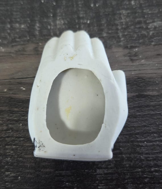 Tiny Ceramic Hand Trinket Dish - image 6