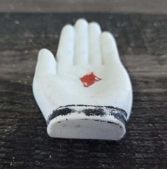 Tiny Ceramic Hand Trinket Dish - image 3
