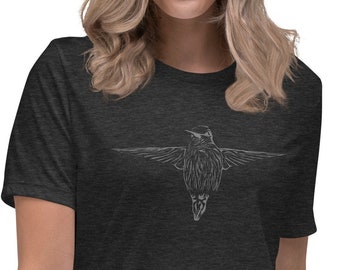 Hummingbird Print T-Shirt décontracté pour femmes