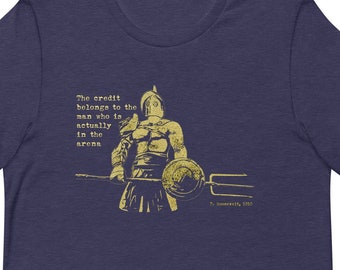 T-shirt unisexe Man in the Arena Trident