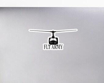 Fly Army Huey UH-1 Sticker