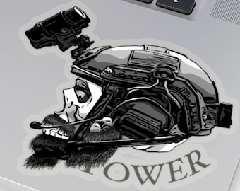 Skull & Goggles Profil Kiss-Cut Autocollants