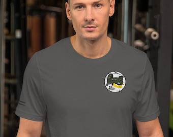 Grand logo windy avec chinook, crâne et casque t-shirt unisexe