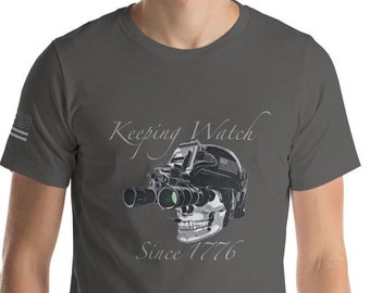 Keeping Watch Military Short-Sleeve T-Shirt Unisexe