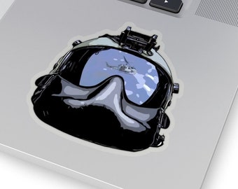 Casque d’hélicoptère avec UH-1N Kiss-Cut Stickers