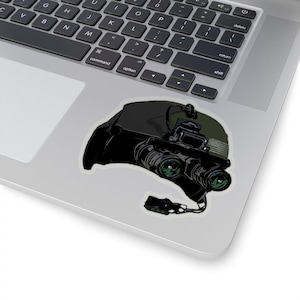 Helicopter Helmet w NVG Precicon-Cut Stickers