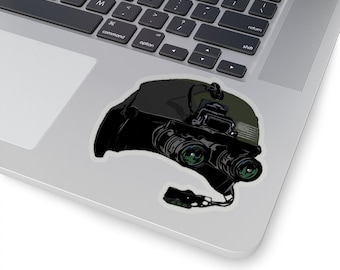 Casque d’hélicoptère avec autocollants NVG Precicon-Cut