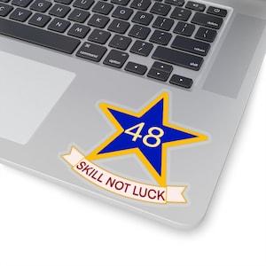 Bluestar Original Clear and White Kiss-Cut Stickers