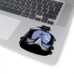Helikopter helm w CH-47 precision-cut sticker