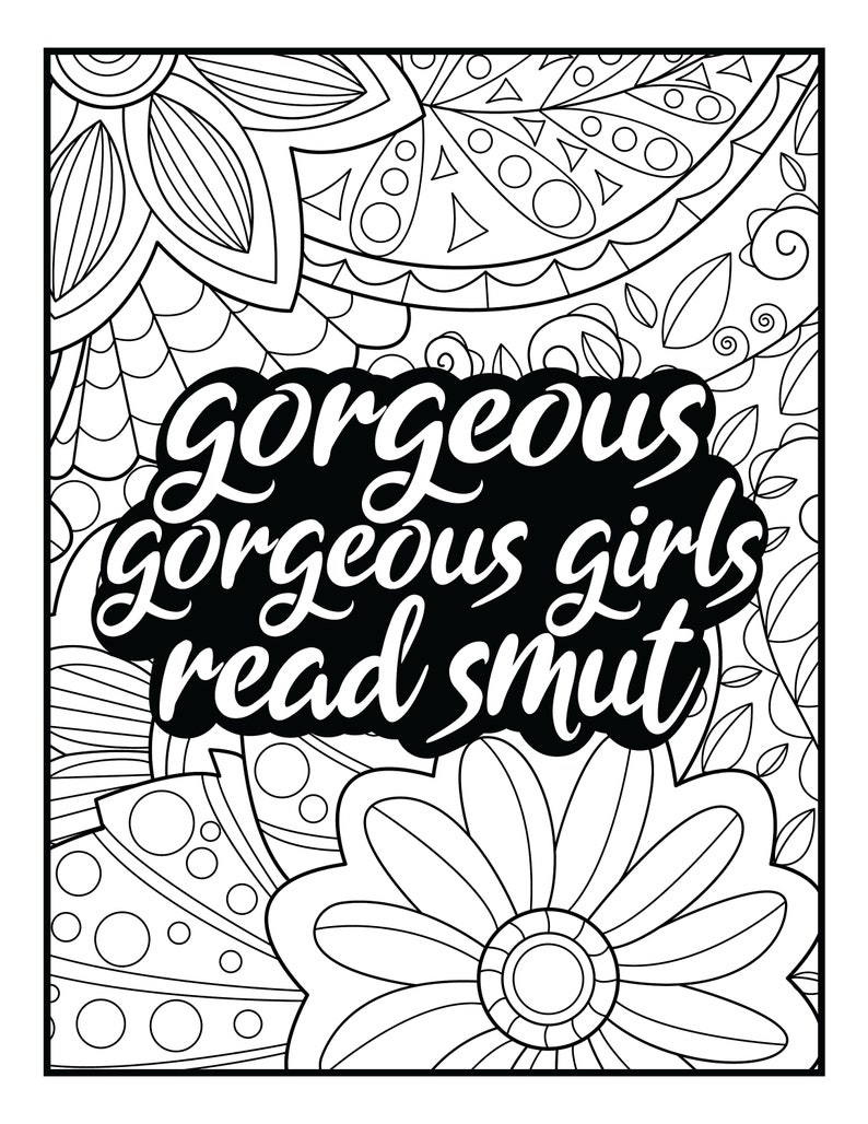 The Smut Reader Coloring Book Digital PDF image 3