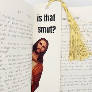 Peeking Jesus Is that Smut Bookmark zdjęcie 1