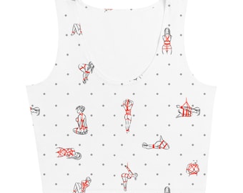 Shibari Polka Dot Crop Top
