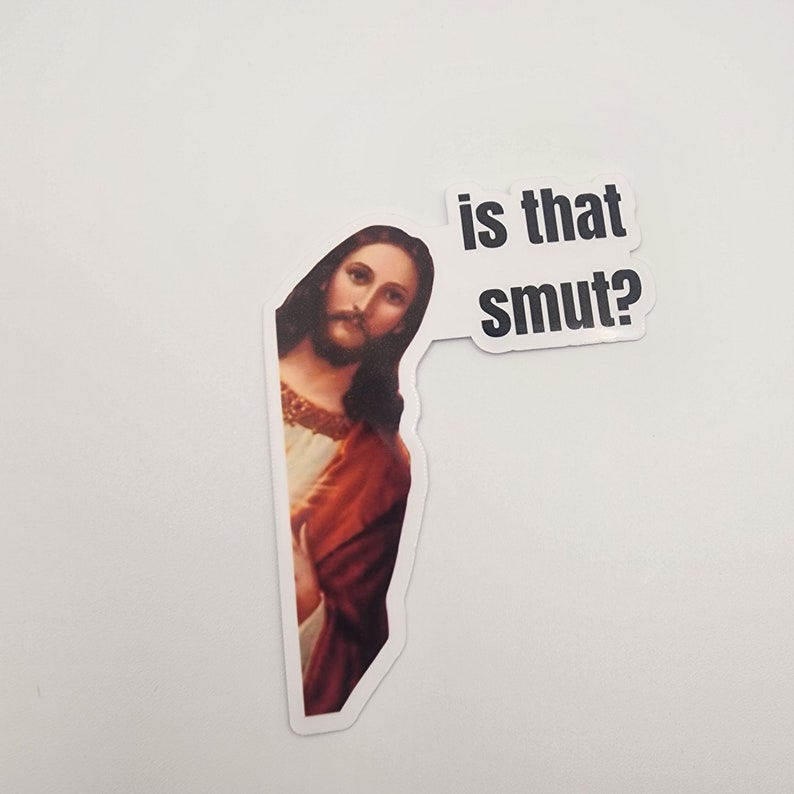 Peeking Jesus Is that Smut Bookmark zdjęcie 4