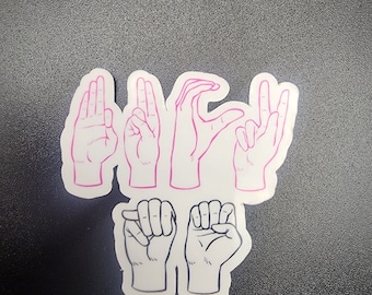 F*ck Me - ASL Sticker | Glossy & Waterproof