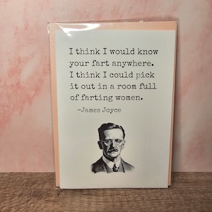 Une lettre d'amour de James Joyce — Lignes de ramassage de littérature classique Carte de vœux