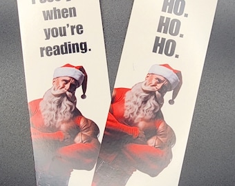 Santa Daddy Bookmark - He Sees You When You're Reading | Ho. Ho. Ho. | Double-sided Bookmark | Christmas Gift | Stocking Stuffer