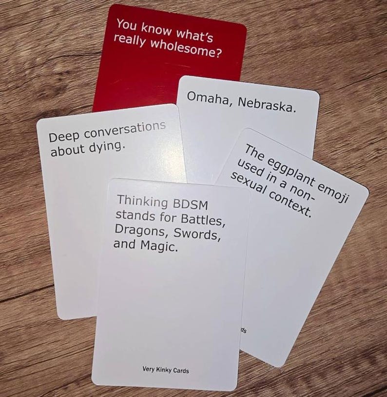 Very Kinky Cards - A BDSM Prompt and Answer Game image 1
