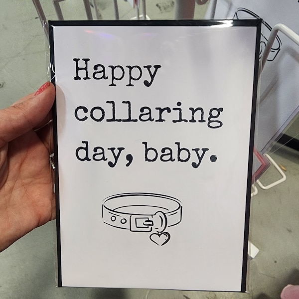 Happy Collaring Day, Baby — Greeting Card for Alternative Lifestyles