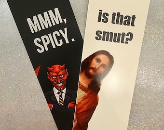 Judging Jesus & Approving Lucifer - Is that Smut? - Mmm, Spicy - Double-sided Bookmark