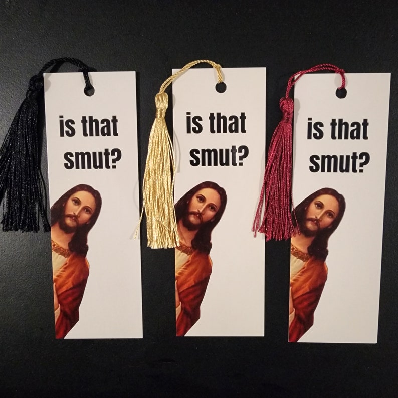 Peeking Jesus Is that Smut Bookmark zdjęcie 3