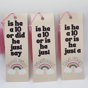 RAINBOW — Is He a 10 Or Is He Just... | Bookmark Set