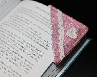 The Valentine Collection — Handmade Fabric Corner Bookmarks (My Mom Made This)