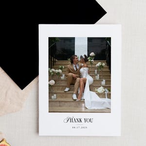 Cartes de correspondance personnalisées pliées modernes modifiables 5 x 7 | Faveurs imprimables de photo d'insertion de script de conte de fées | Téléchargement instantané
