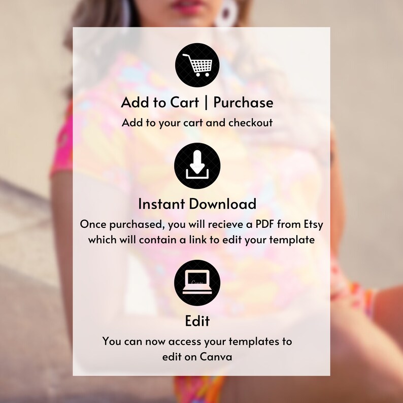 Wallflower site Banner Template Pack 70s Seven Fashion Etsy