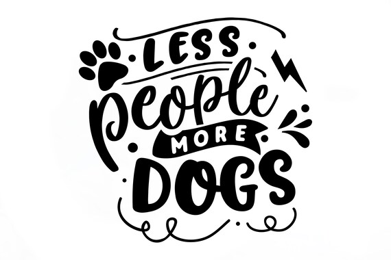 Less People More Dogs, sticker, laptop, car, anywhere, Mental Health, Mental Health Matters, Inspirational, Advocate, Social Anxiety